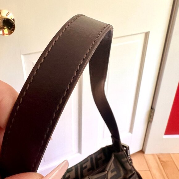 Authentic Vintage Fendi Zucca Shoulder Bag - Picture 9 of 16